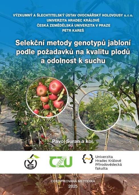 Fyziologické a biochemické markery pomáhají odhalovat odolnost jabloní vůči suchu